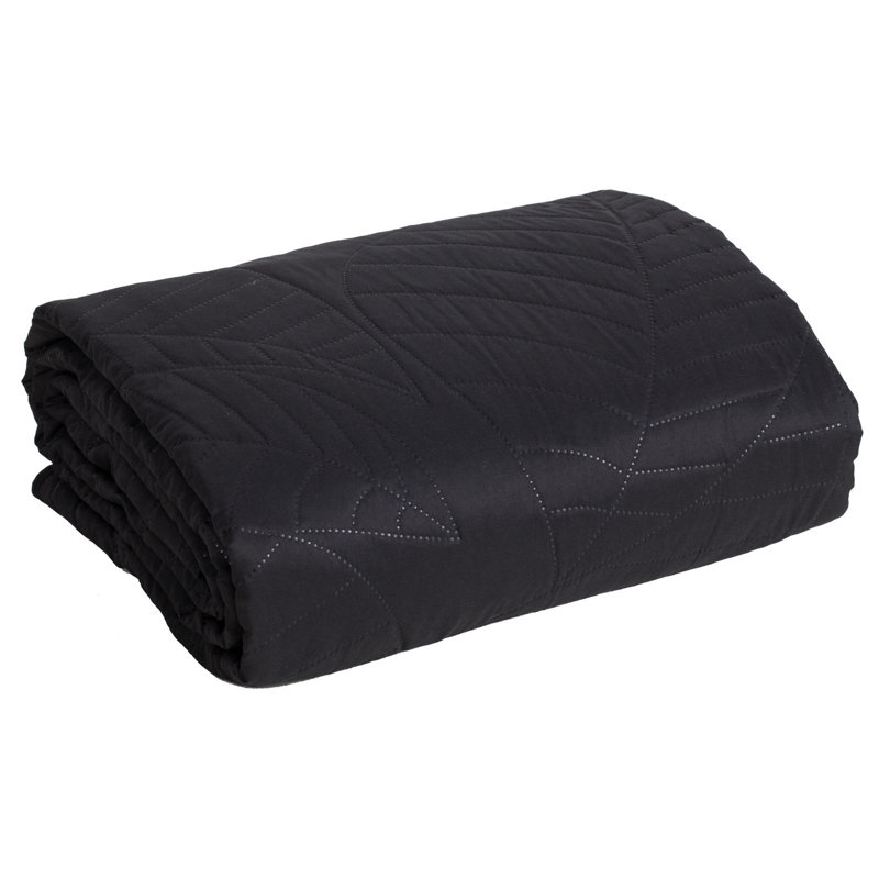 Mercer41 Renken Geometric Shapes Bedspread, W170 x L210cm, Black