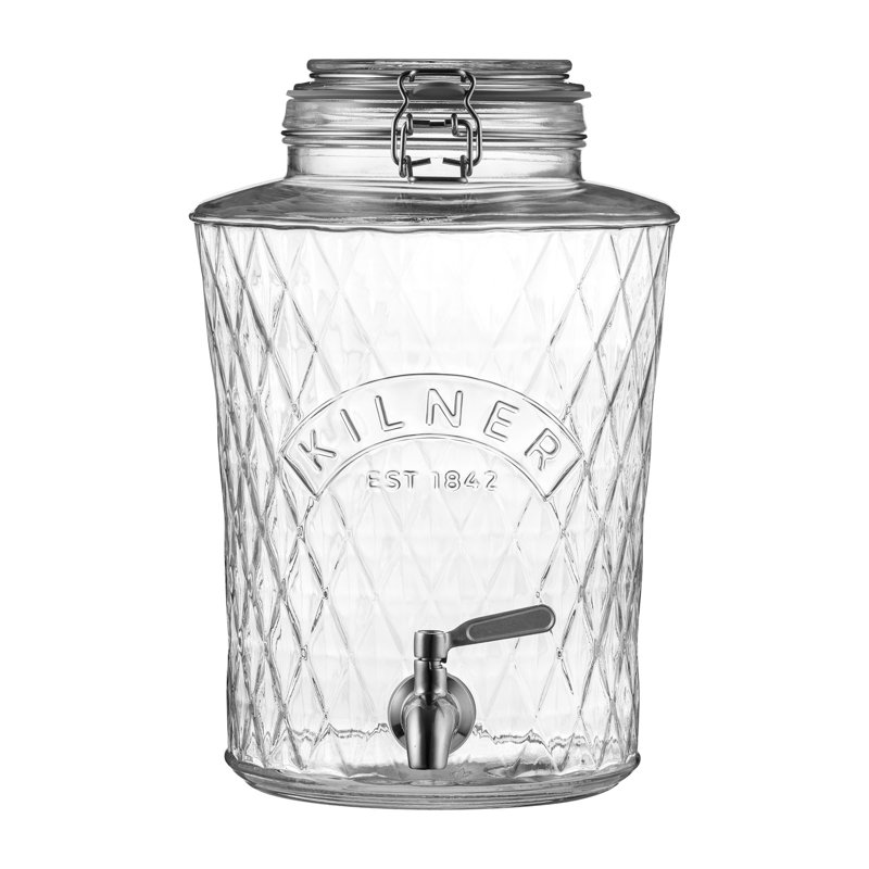 Kilner Clip Top Diamond Beverage Dispenser 5L