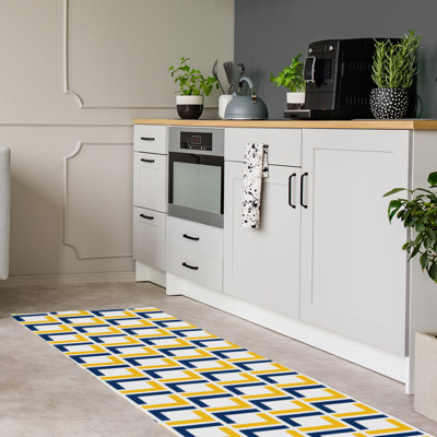 Tapis de couloir blanc
