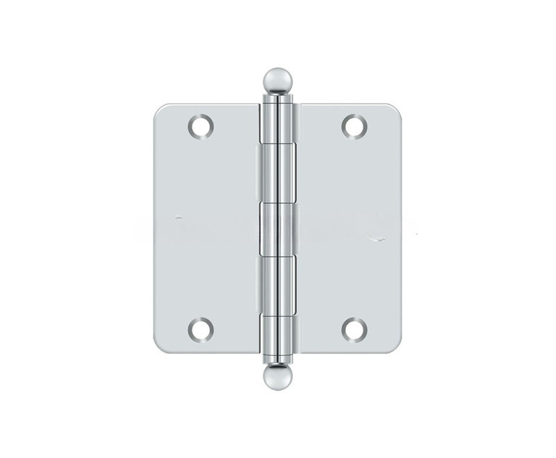 Steel Hinge, Polished Chrome