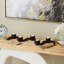 Porte-bougie brun avec guirlande Mango-406271764