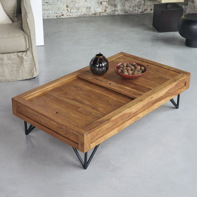 Bonnie Solid Wood Top Single Coffee Table