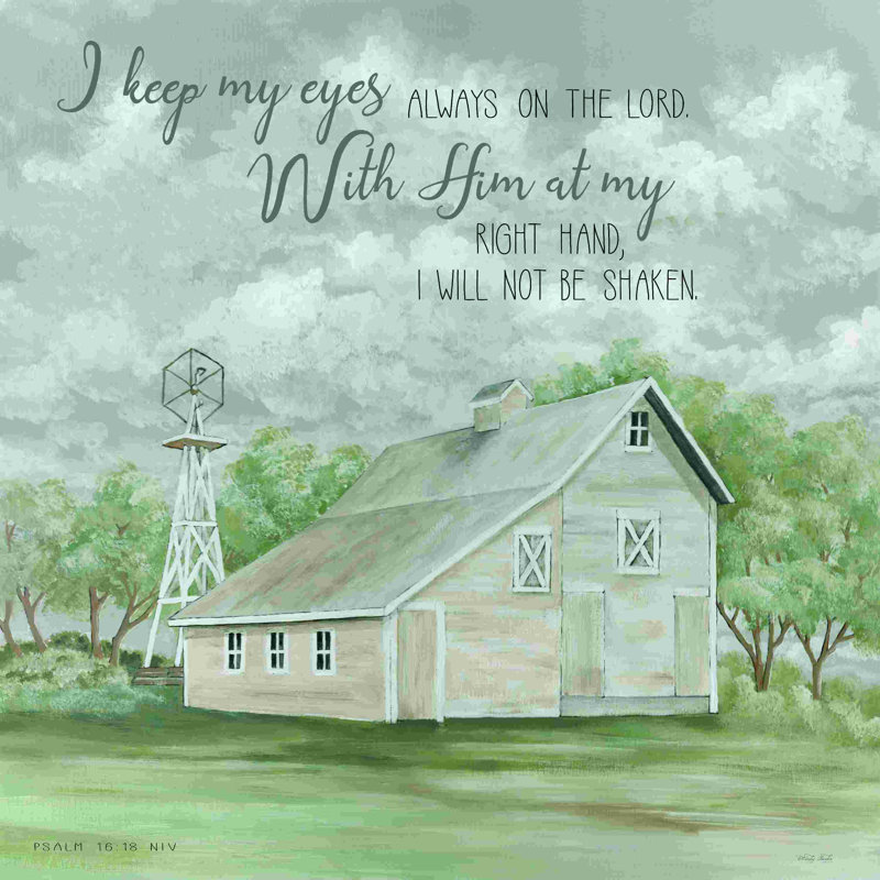" Eyes On The Lord ", 12" H x 12" W