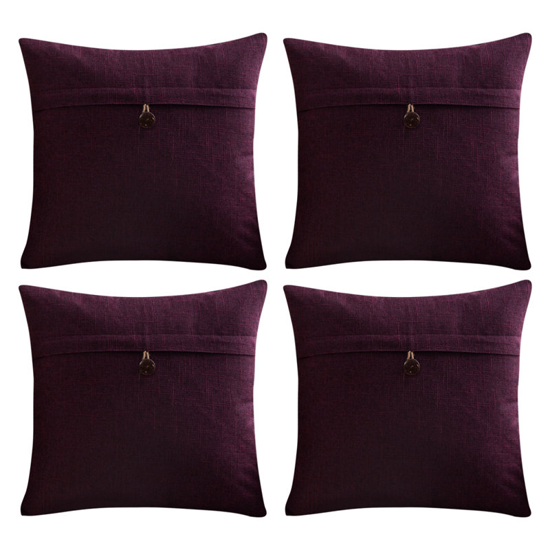 Coussin réversible, Mauve, 20"H x 20"W