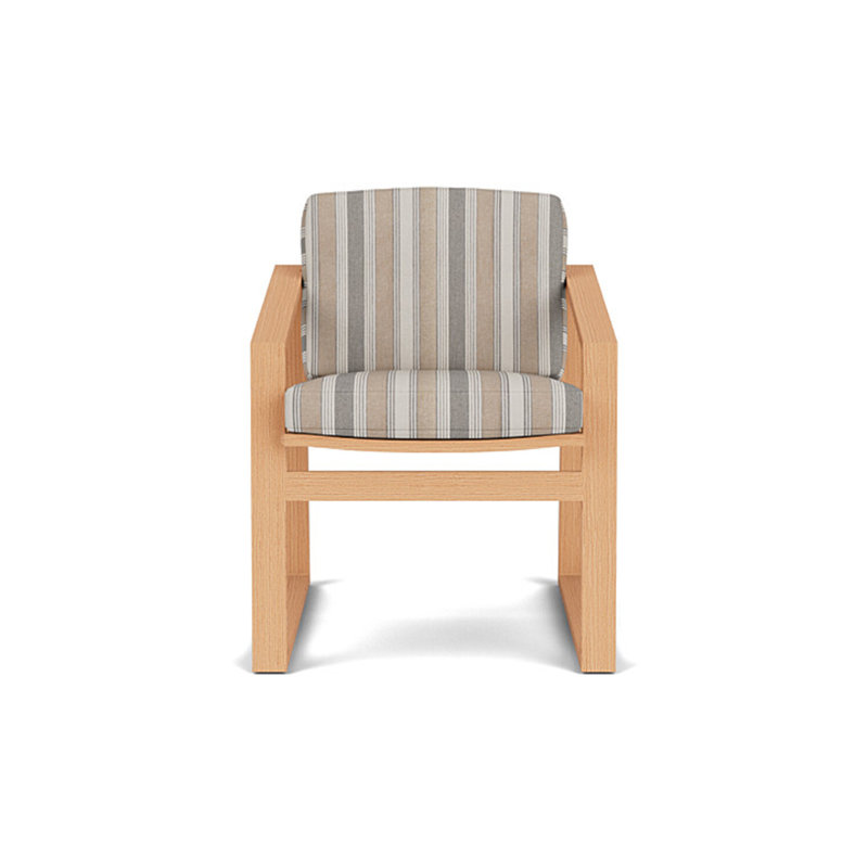 Pursuit Outdoor Dining Armchair, Purveyor Pewter