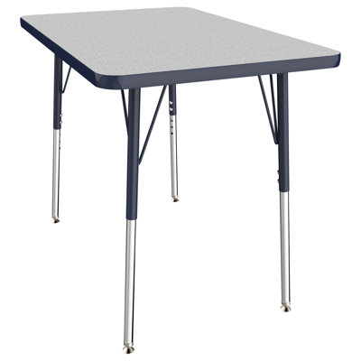 Rectangle T-Mold Adjustable Height Activity Table