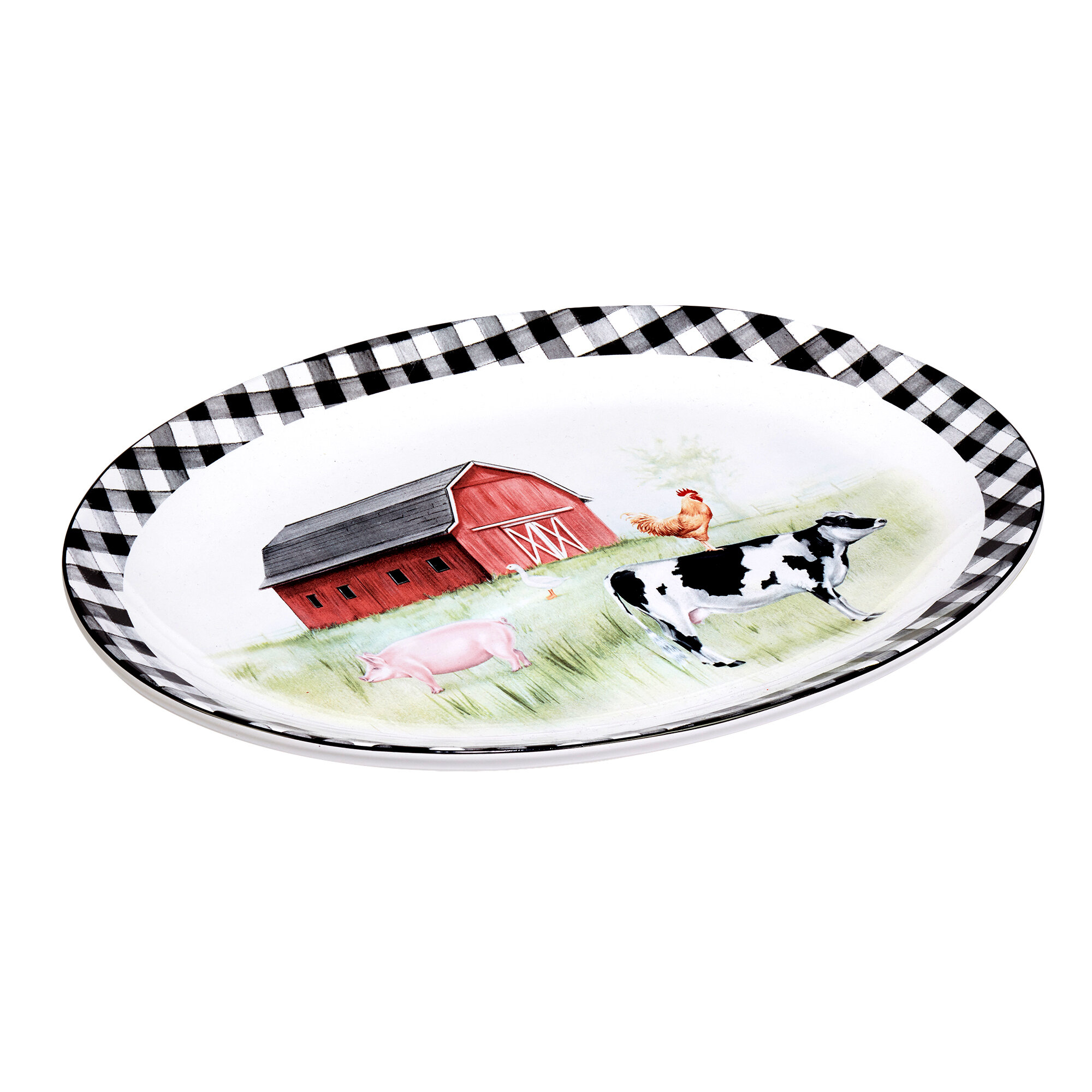 Certified International On The Farm Oval Platter | Wayfair