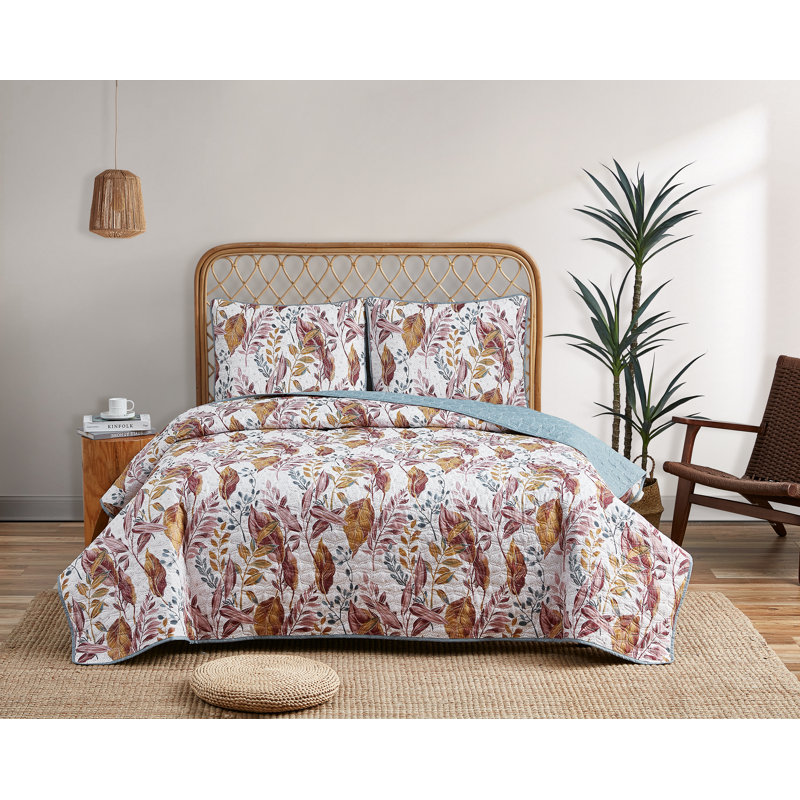Polyester Percale Quilt, King Quilt + 2 Shams