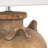 Ilana Ceramic Distressed Antique Style Textured Pot Vase Light Brown Table Lamp-1020625209