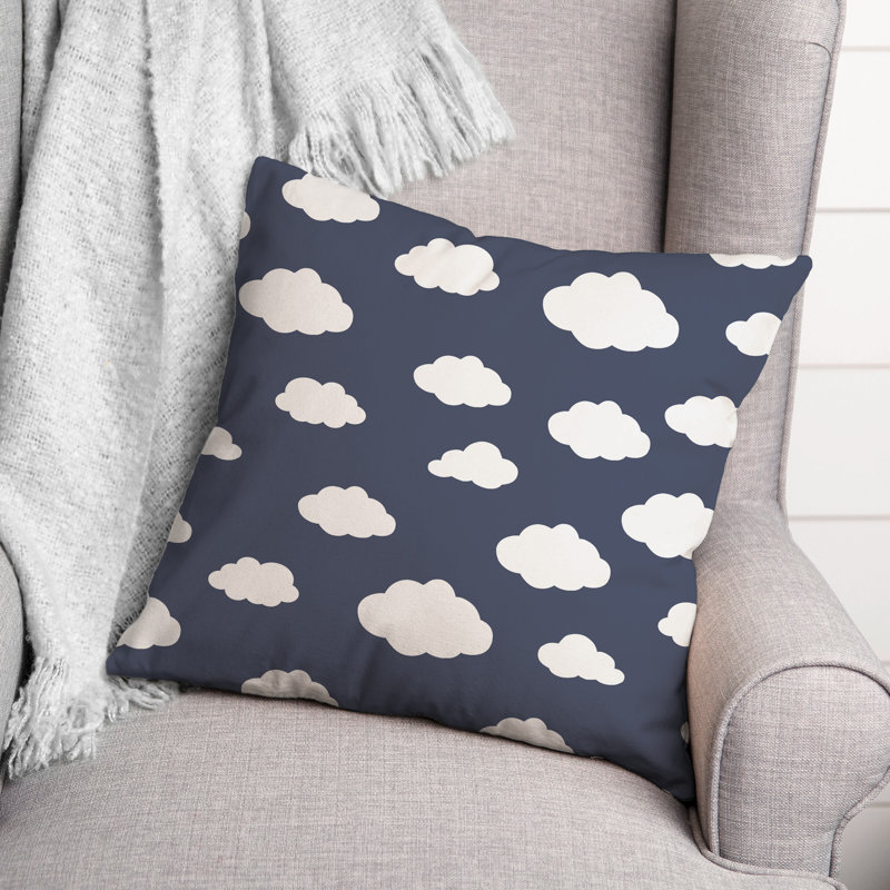 Housse de coussin d'extérieur carrée Cloud Insert 17, 16 po x 16 po, Bleu