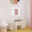 Meuble-lavabo pour chambre à coucher avec lumières et miroir - Blanc