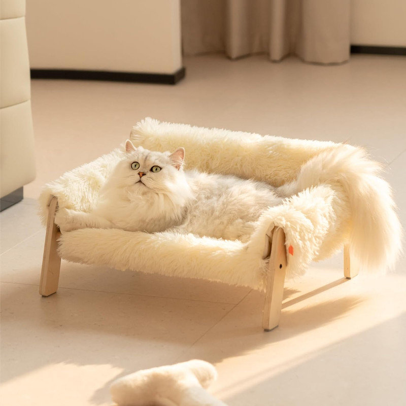 Corrigan Studio® Pet Sofa for Indoor Cats Wooden Indoor Pet Furniture