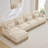 Spacious Chenille Sofas, Modern Leopard L Shaped Home Seating
