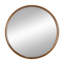 31,5 "miroir rond en bois de pin, miroir mural pour la salle de bain