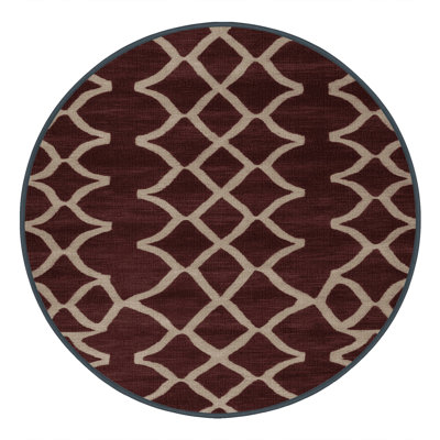 Machine Washable Trellis Black Area Rug