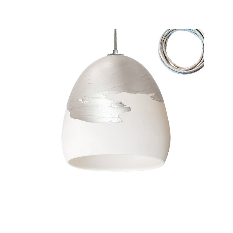 Architect 1 - Light Pendant, White & Nickel Ombre, LED Bulb Included, UL Listed for Dry Locations