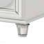 Commode finition perle blanche