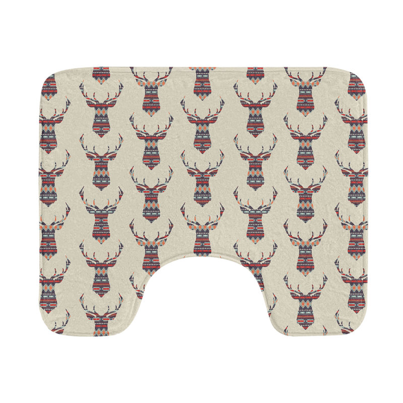 Multicolore tapis de salle de bain en U Deer