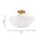White Linen Fabric Shade Semi Flush Mount-109538205