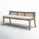 Donner Cane Back Cushioned Bench