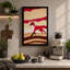 Crimson Fox On Hills Rustic - Print-136791576-136791577
