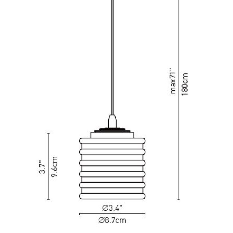 Luminaire suspendu tambour en grappe 5 lumières Boley, Nickel