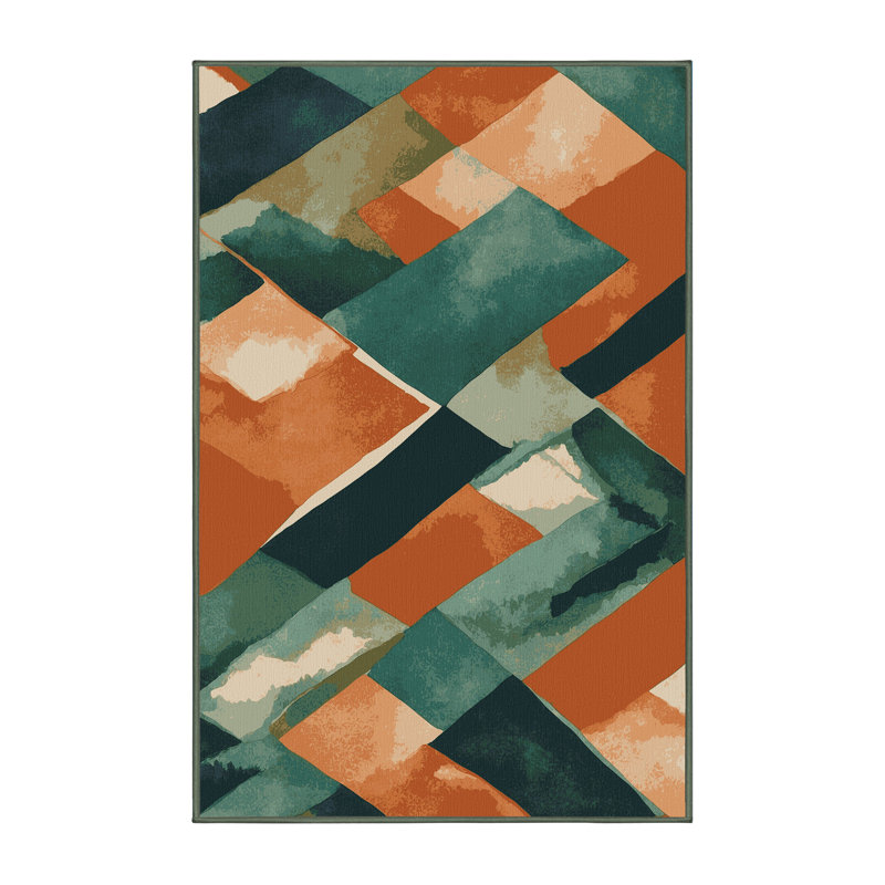 Sandstone Serpents Rug, Rectangle 4' x 6'