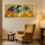 «Fantasy & Sci-Fi Fantasy Garden Dance», ensemble de 3 impressions sur toile, fleurs célestes-1386152768