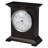 Nell Traditional Analogue Quartz Movement / Crystal Tabletop Clock in Black Coffee/White/Satin Nickel