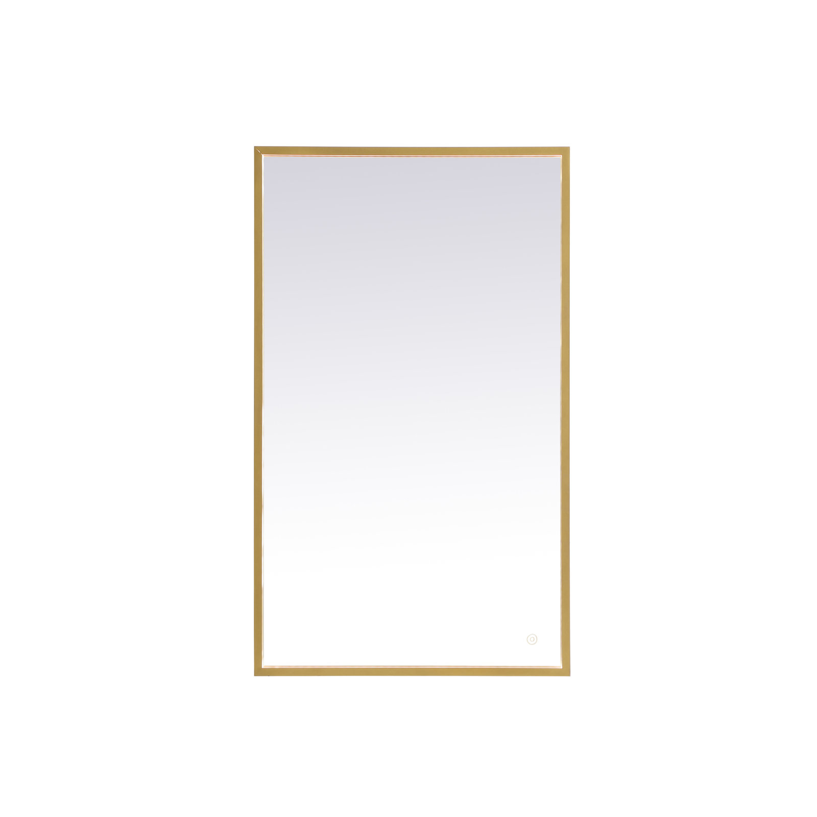 Piche Aluminum Mirror, Brass, 24" x 40"