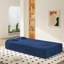 Canapé-lit moderne de 78,7 po avec 2 coussins pour le salon à petit pas, canapé-lit convertible en tissu rembourré de mousse, matelas pliant, aucun assemblage requis-1241303153