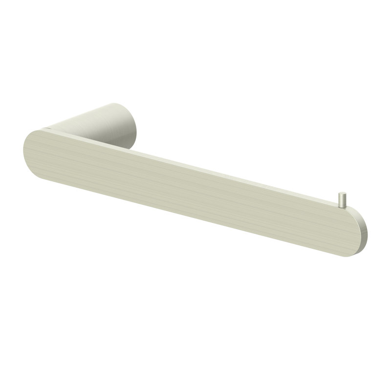 Crystal Bay 9.6" Wall Mounted Towel Bar, Brushed Nickel