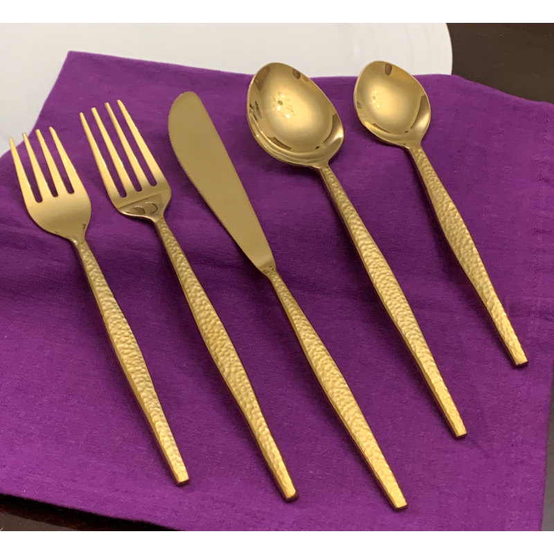 Everly Quinn Stainless Steel Flatware Set