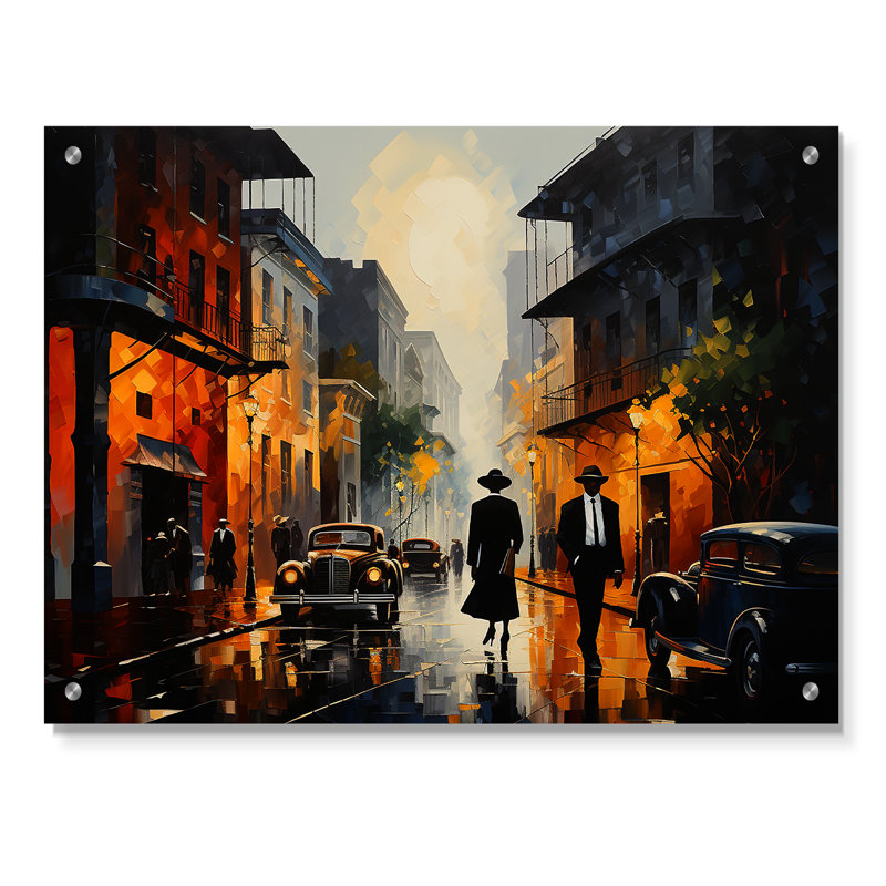 Jazz Harlem Renaissance VI - Art afro-américain, art mural acrylique pour le salon, H 12 po x l 20 po