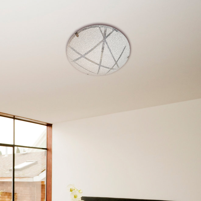 Shelly Glass Flush Mount