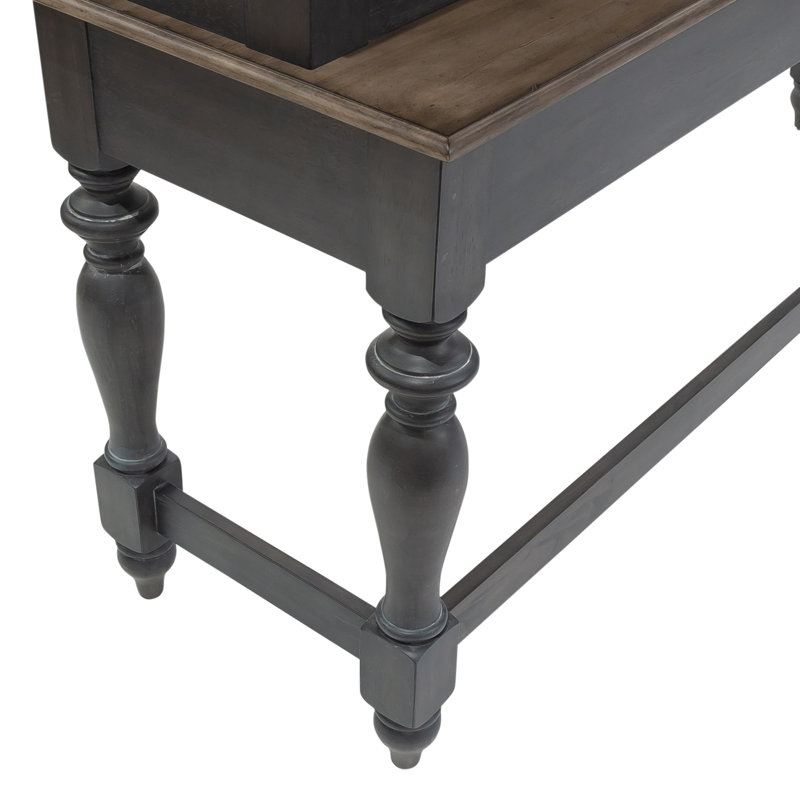 Quinta Console Table w/ Charging Station, Gray