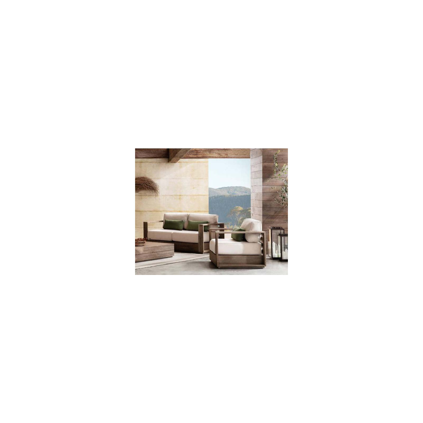 Harbor Patio Chair with Cushions, Brown