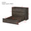 Lit double escamotable avec station de charge