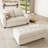 Shavera 59.8" W Velvet Upholstered Sleeper Sofa with Storage Ottoman-2056704758