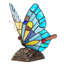 Cristobal 9"H Colourful Butterfly Stained Glass Novelty Light