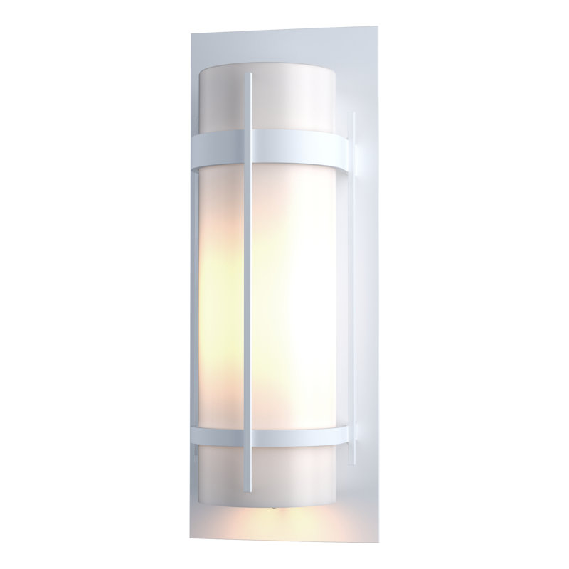 Banded Outdoor Flush Mount, 20.8" H x 7.8" W x 6.5" D, Coastal White
