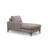 Stylish Corner Sofa, Beige Fabric, 61.0 x 123.6 x 78.7 inches | 100% Polyester Upholstery, Beech Wood & Chipboard Frame | Soft Grey Foam & Silicone Back Cushion | Matt Black Plastic Legs | Dry-Cleanable & Comfortable Design-90667766-90667767