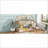 Twin Over Twin Rubber Wood House Bunk Bed with Guardrails - No Box Spring, White Oak Bedroom-868401004