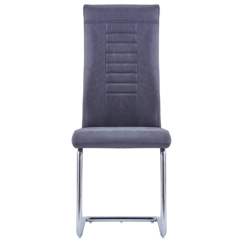Bindvasini 45cm H Upholstered Cantilever Chair, Grey