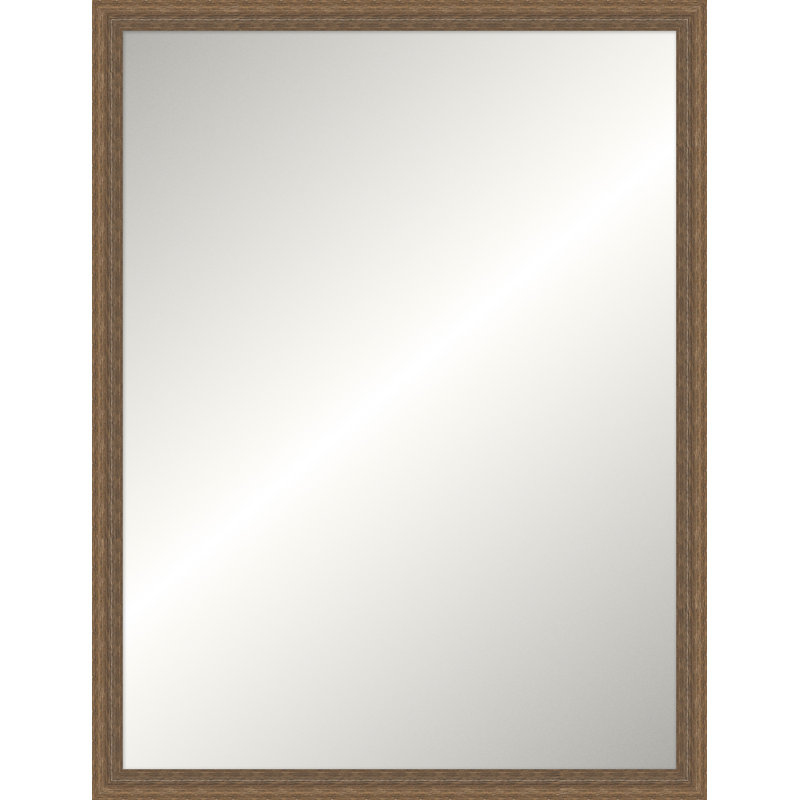 Elkhead Mirror, Rectangle 51.75" x 39.75", Dark Brown, Non-Beveled