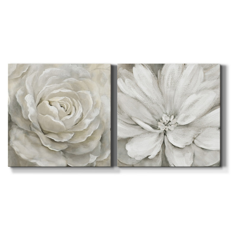 «Petal Perfect», ensemble de 2 reproductions d'art sur toiles, H 32 po x l 64 po x P 1 po