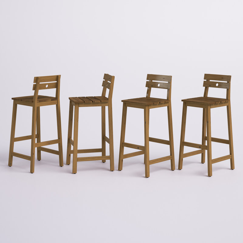 Caudillo Solid Wood Counter Stool