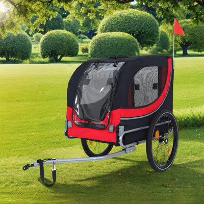 Foldable 2 Wheels Pet Dog Bike Trailer