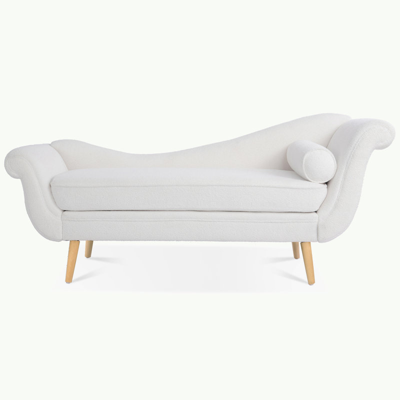 Banc rembourré Keldyn, Blanc