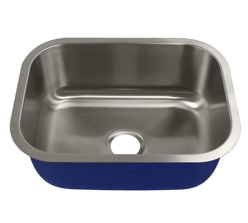 Meridian 23.13 " L Single Bowl Stainless Steel Kitchen Sink